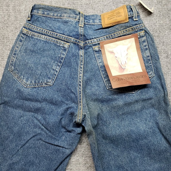 Vintage Calvin Klein Denim Jeans Womens 10 Blue Stonewashed Union Made USA New - Picture 1 of 14